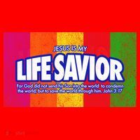 Jesus Is My Life Savior Santa Hat thumb 1