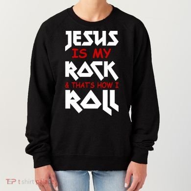 Jesus Is My Rock & Roll Women's Sweatshirt
