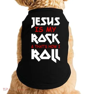 Jesus Is My Rock & Roll Doggie Tank