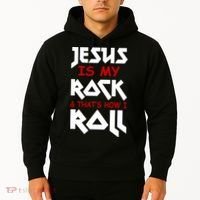 Jesus Is My Rock & Roll Hoodie thumb 2
