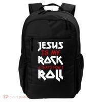 Jesus Is My Rock & Roll Backpack thumb 0