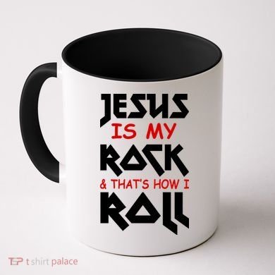 Jesus Is My Rock & Roll Coffee Mug