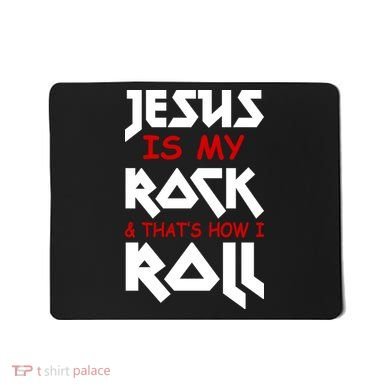 Jesus Is My Rock & Roll Mousepad