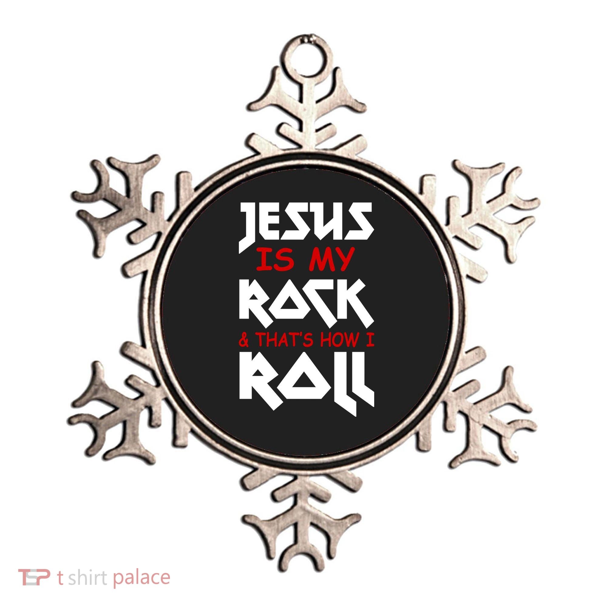 Jesus Is My Rock & Roll Ornament