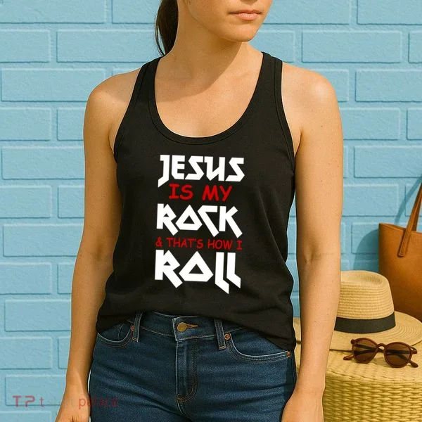 Jesus Is My Rock & Roll Women's Tank Top