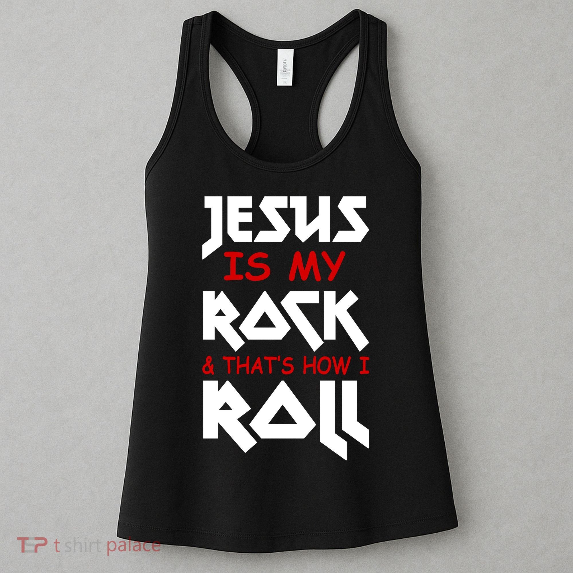 Jesus Is My Rock & Roll Women's Tank Top