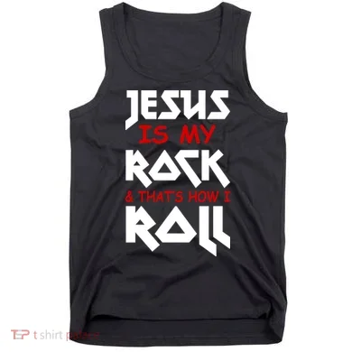 Jesus Is My Rock & Roll Tank Top