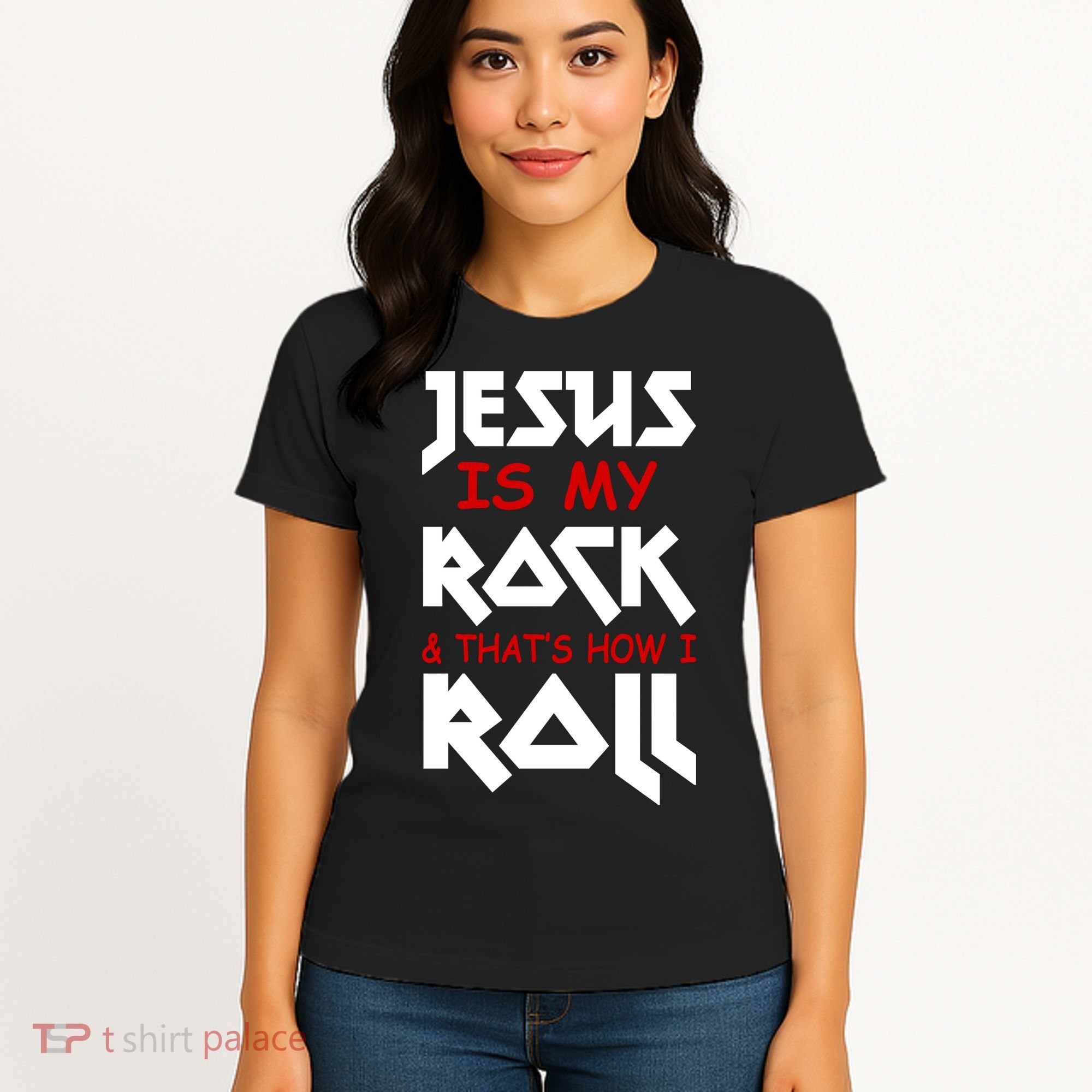 Jesus Is My Rock & Roll Women's T-Shirt