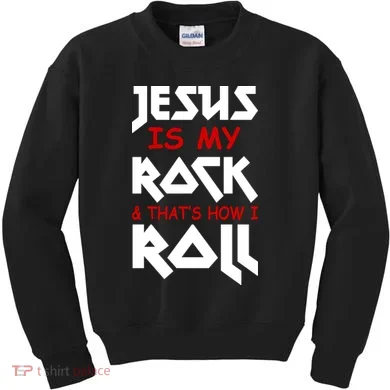 Jesus Is My Rock & Roll Kids Sweatshirt