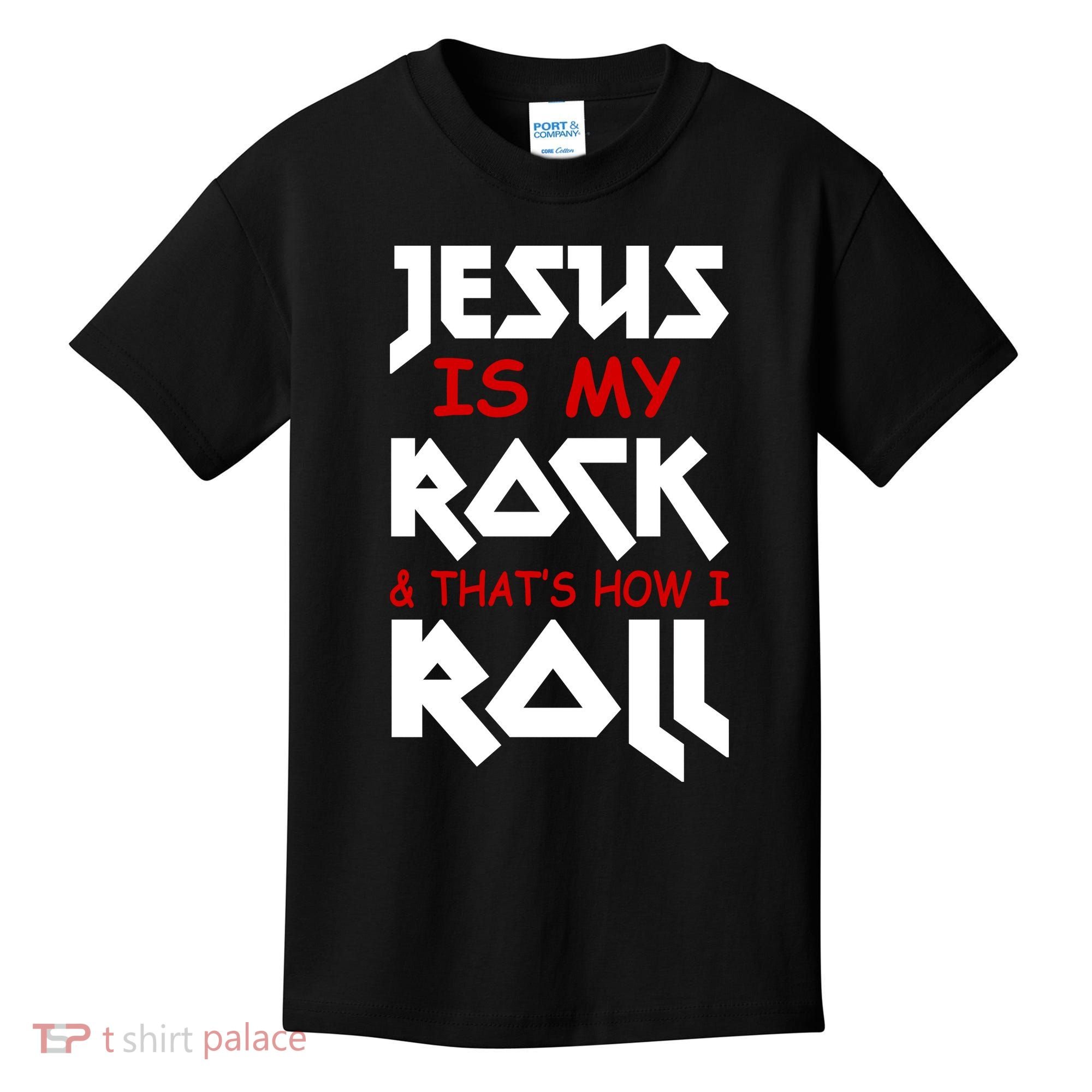 Jesus Is My Rock & Roll Kids T-Shirt