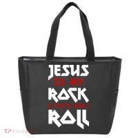 Jesus Is My Rock & Roll Tote Bag thumb 0