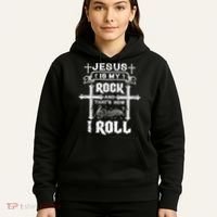Jesus Is My Rock And Roll Christian  Hoodie thumb 5