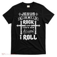 Jesus Is My Rock And Roll Christian  T-Shirt thumb 0