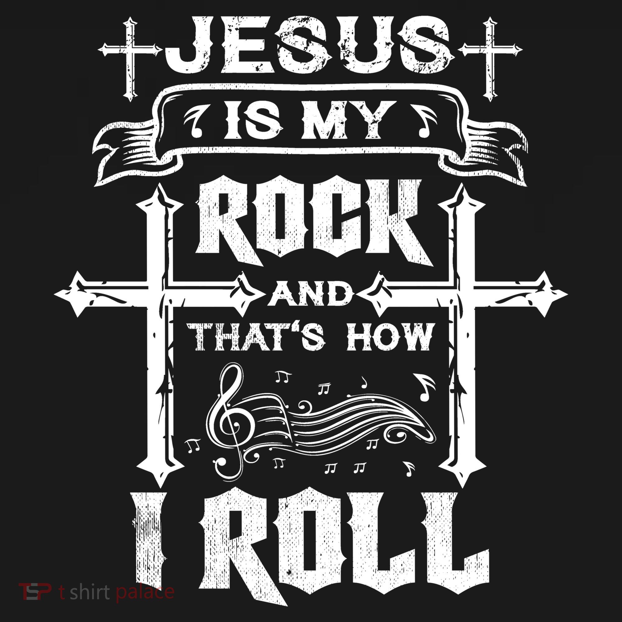 Jesus Is My Rock And Roll Christian  Button