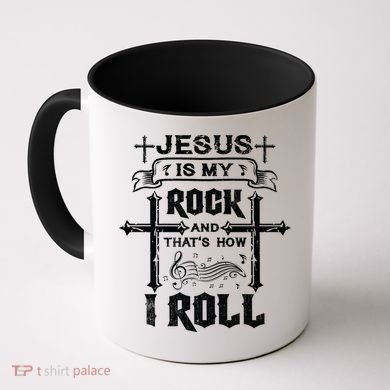 Jesus Is My Rock And Roll Christian  Coffee Mug