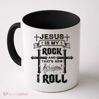 Jesus Is My Rock And Roll Christian  Coffee Mug thumb 0