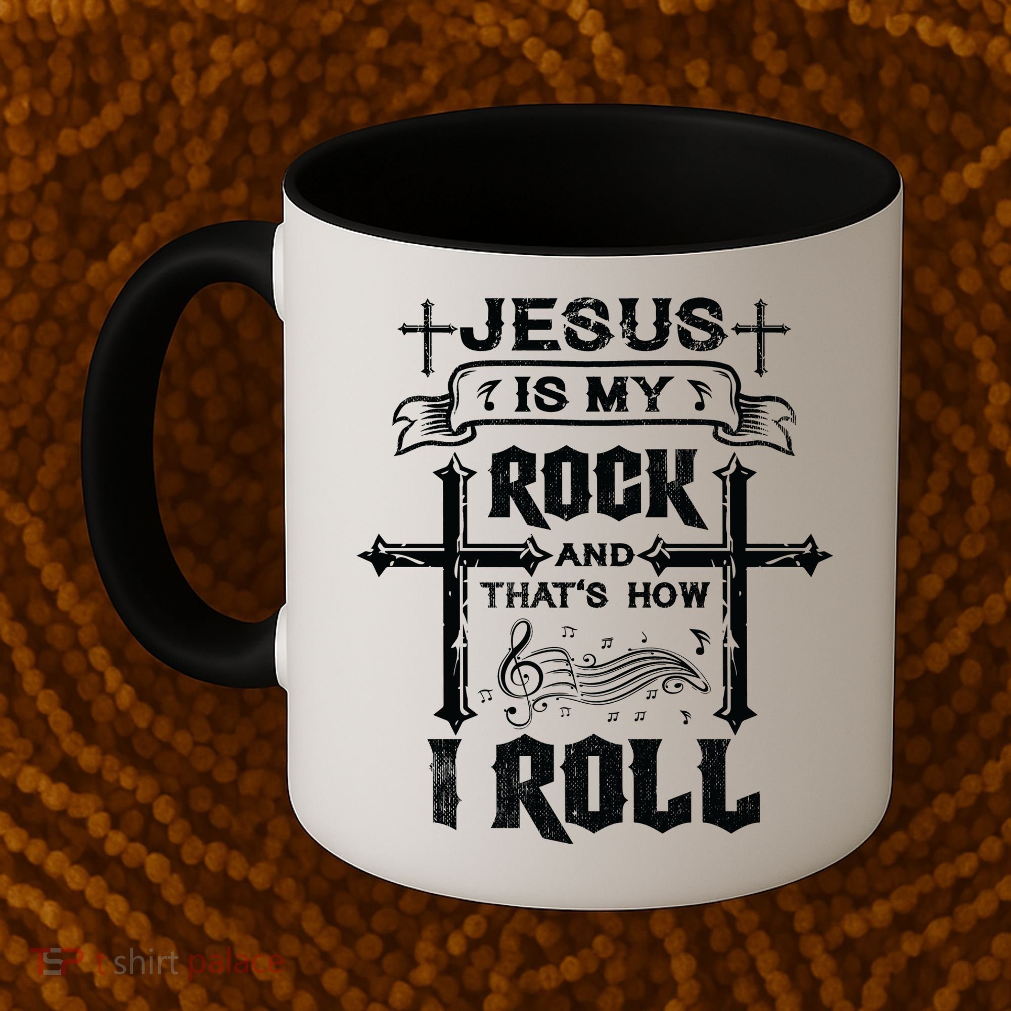 Jesus Is My Rock And Roll Christian  Coffee Mug