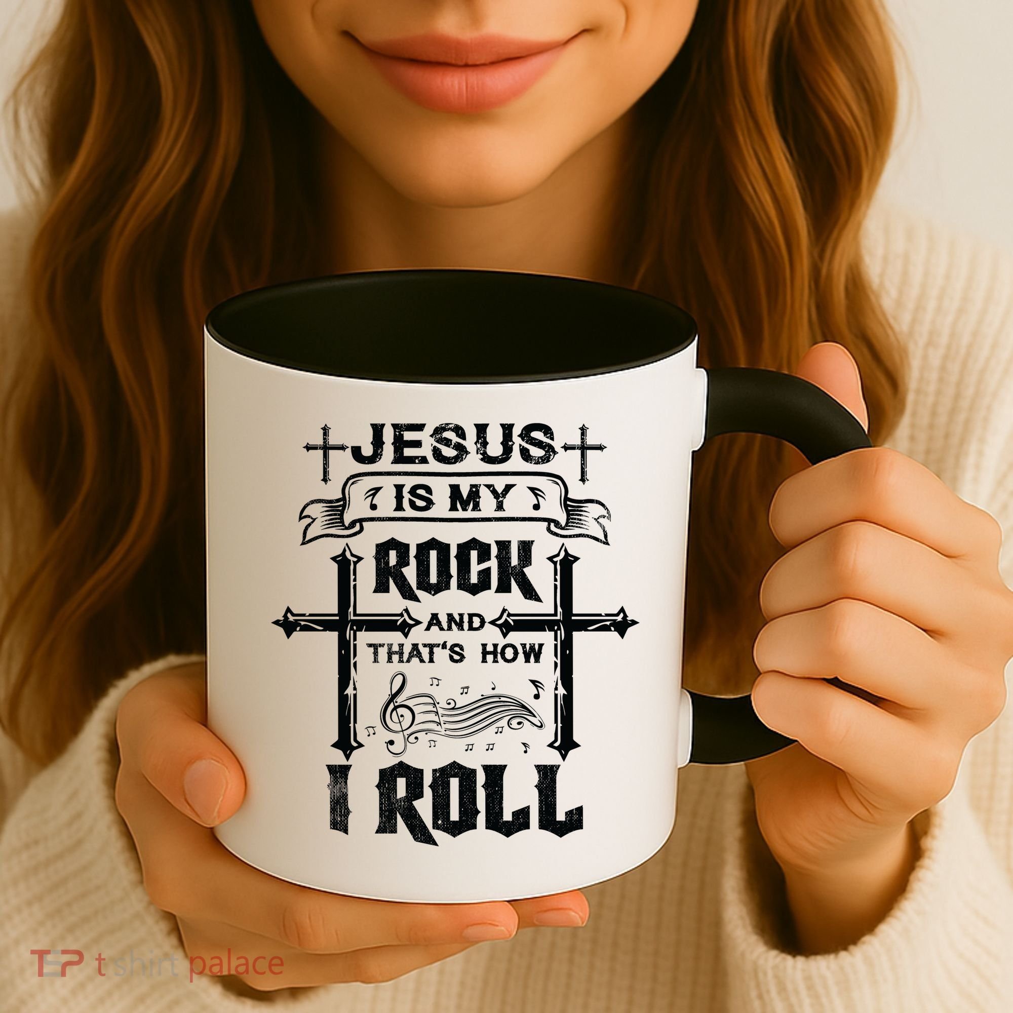 Jesus Is My Rock And Roll Christian  Coffee Mug