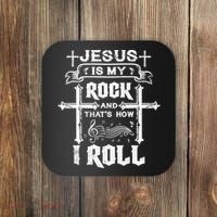 Jesus Is My Rock And Roll Christian  Coaster thumb 0