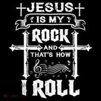 Jesus Is My Rock And Roll Christian  Kids Sweatshirt thumb 2