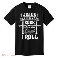 Jesus Is My Rock And Roll Christian  Kids T-Shirt thumb 0