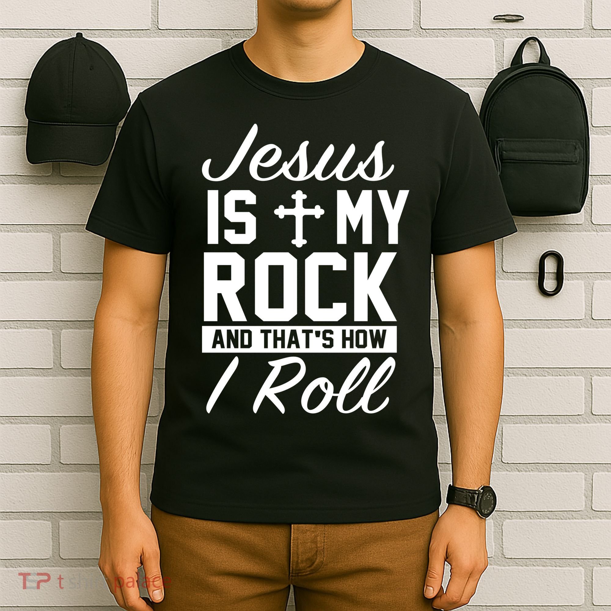 Jesus Is My Rock And That's How I Roll T-Shirt
