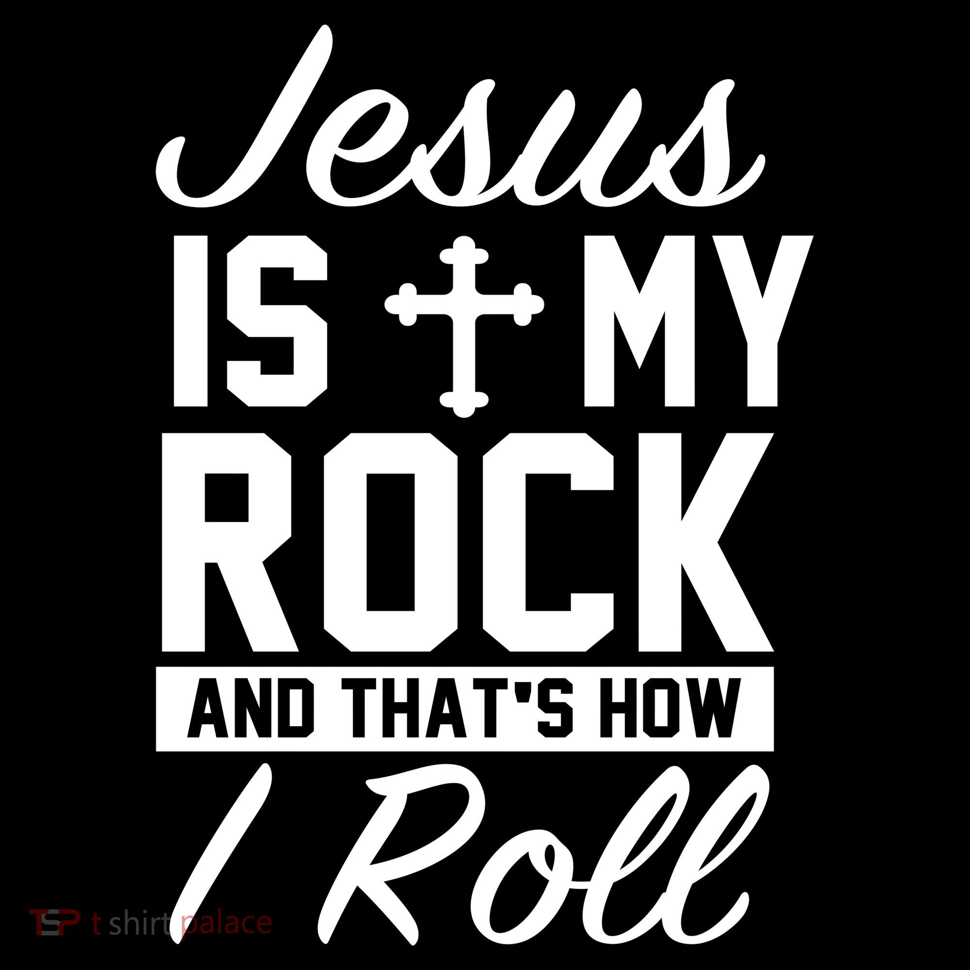 Jesus Is My Rock And That's How I Roll Pajama Set