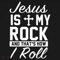Jesus Is My Rock And That's How I Roll Mousepad thumb 1