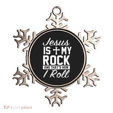 Jesus Is My Rock And That's How I Roll Ornament