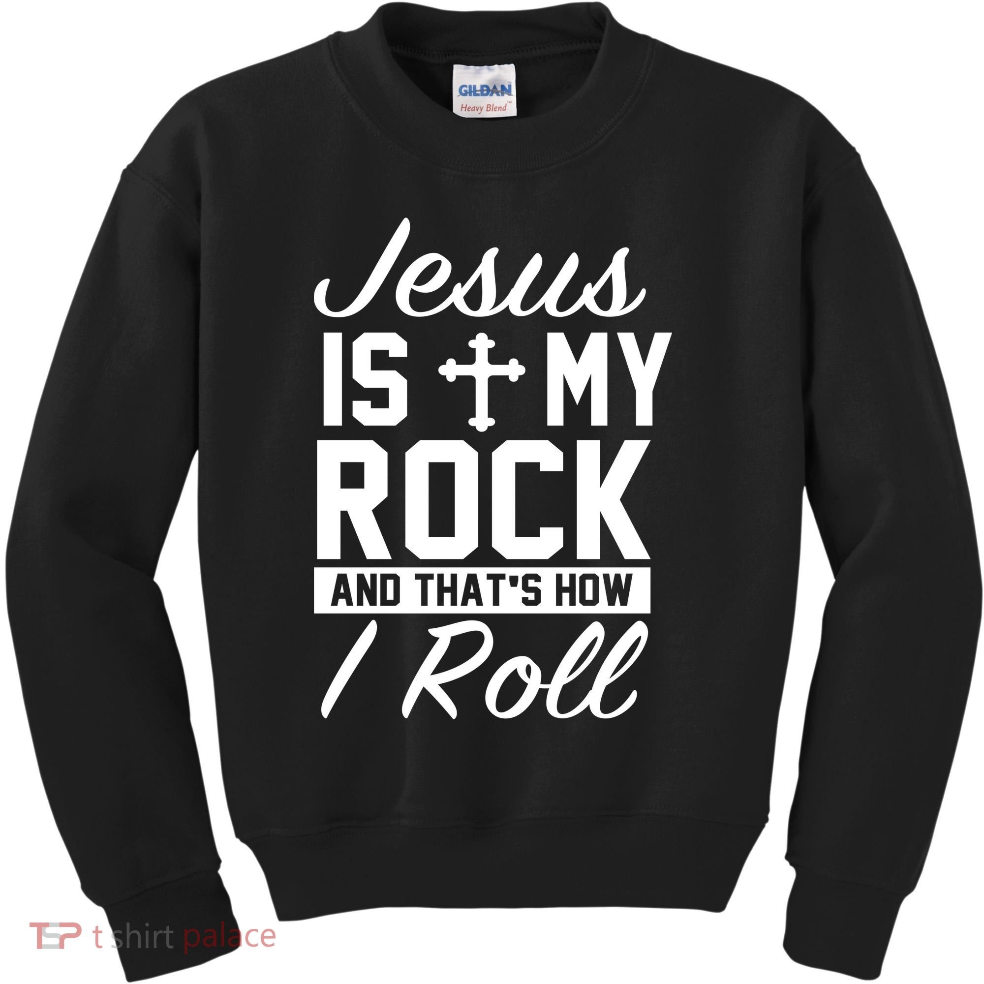 Jesus Is My Rock And That's How I Roll Kids Sweatshirt
