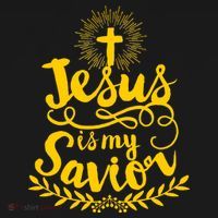 Jesus Is My Savior Cross Christian Ornament thumb 1