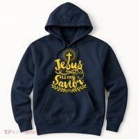 Jesus Is My Savior Cross Christian Hoodie thumb 0