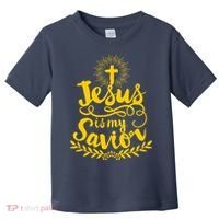 Jesus Is My Savior Cross Christian Toddler T-Shirt thumb 0