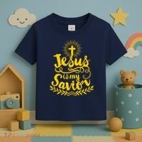 Jesus Is My Savior Cross Christian Toddler T-Shirt thumb 3