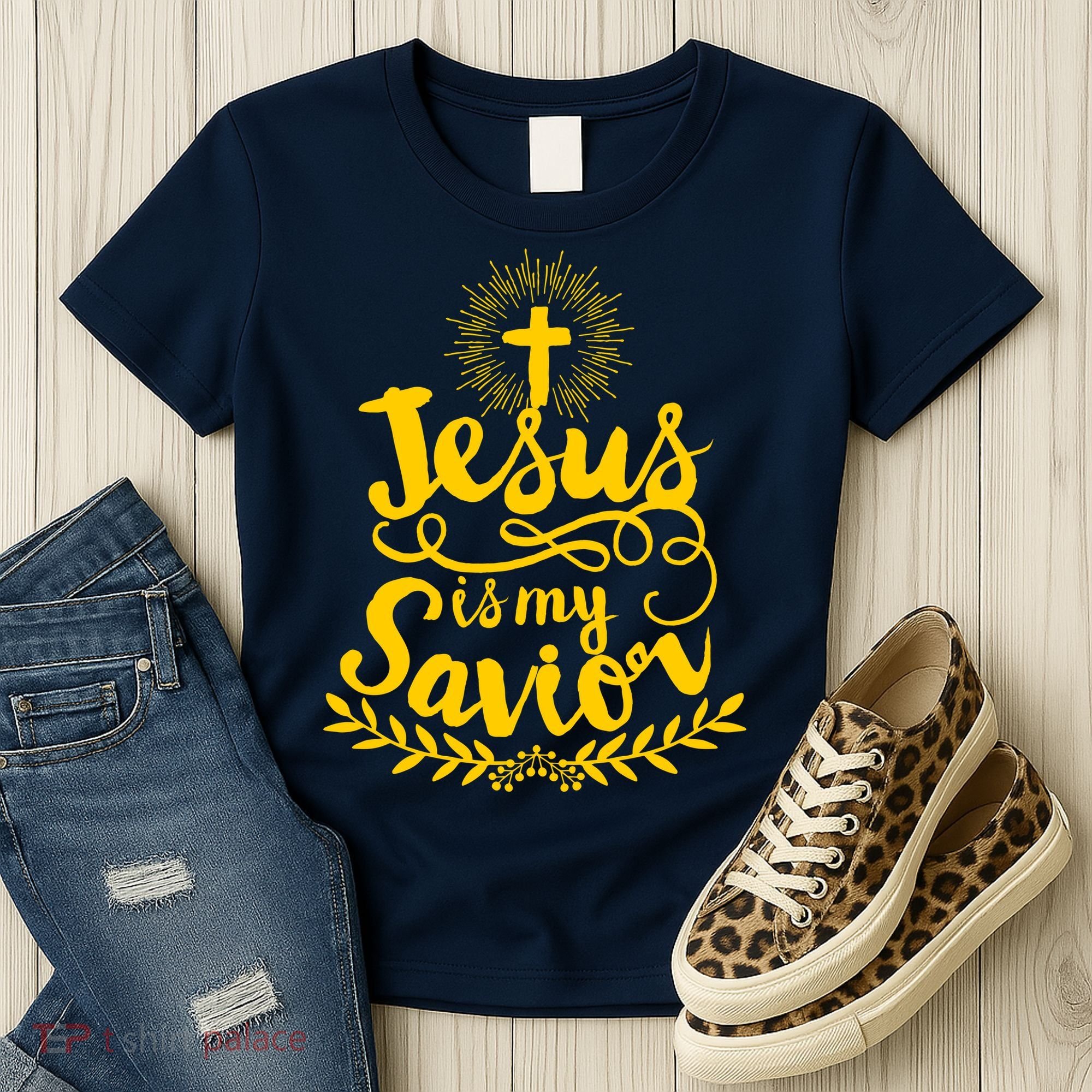 Jesus Is My Savior Cross Christian Women's T-Shirt