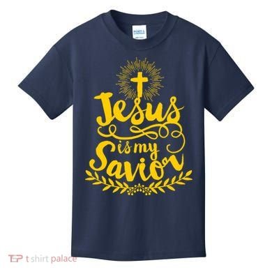 Jesus Is My Savior Cross Christian Kids T-Shirt