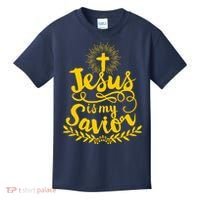 Jesus Is My Savior Cross Christian Kids T-Shirt thumb 0