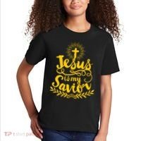 Jesus Is My Savior Cross Christian Kids T-Shirt thumb 2