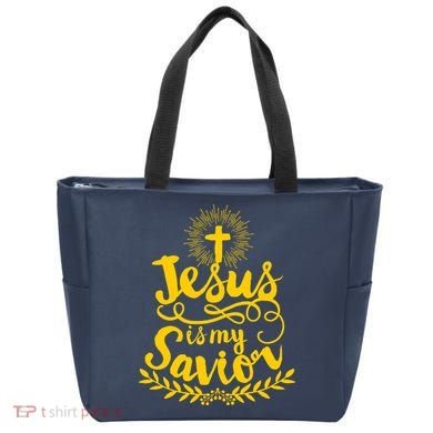 Jesus Is My Savior Cross Christian Tote Bag