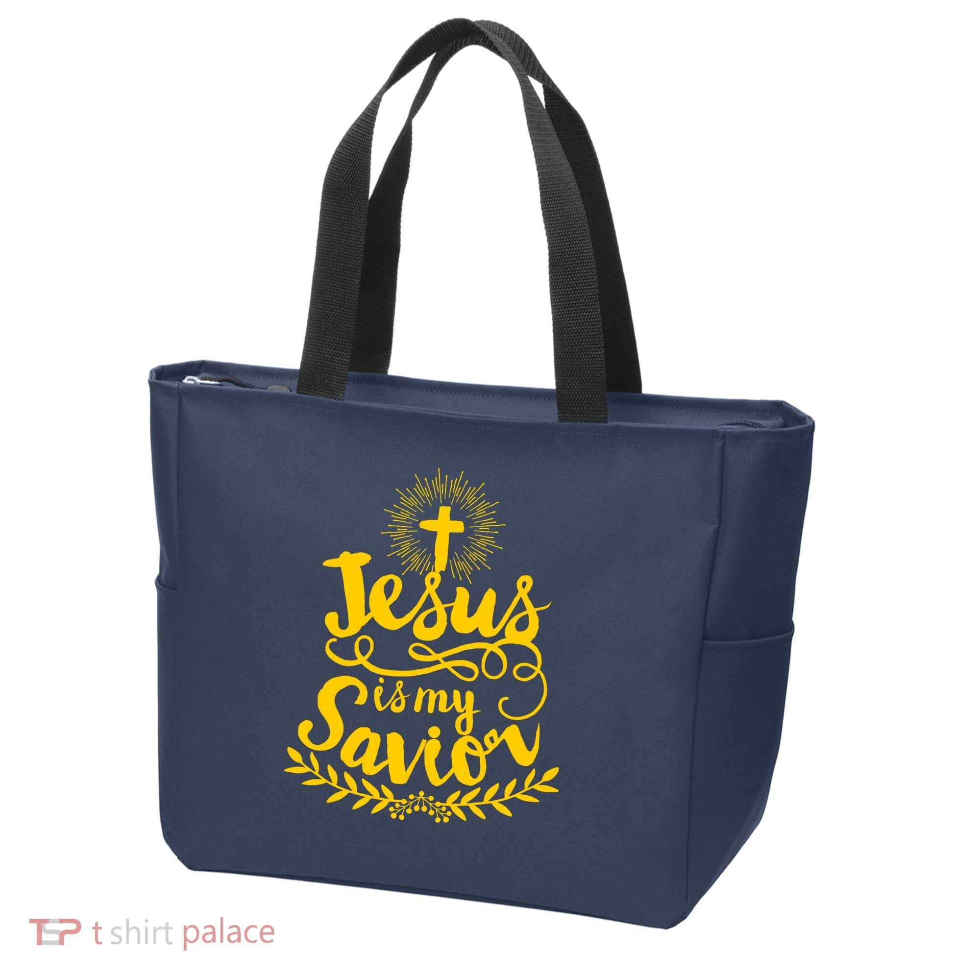 Jesus Is My Savior Cross Christian Tote Bag