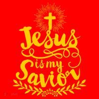 Jesus Is My Savior Cross Christian Santa Hat thumb 1
