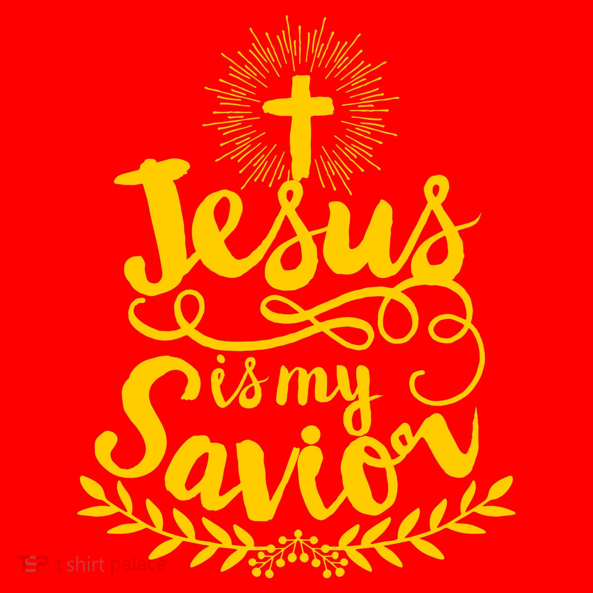 Jesus Is My Savior Cross Christian Santa Hat