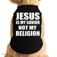 Jesus Is My Savior Not My Religion Doggie Tank thumb 0