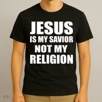 Jesus Is My Savior Not My Religion T-Shirt thumb 3