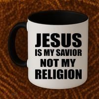 Jesus Is My Savior Not My Religion Coffee Mug thumb 2