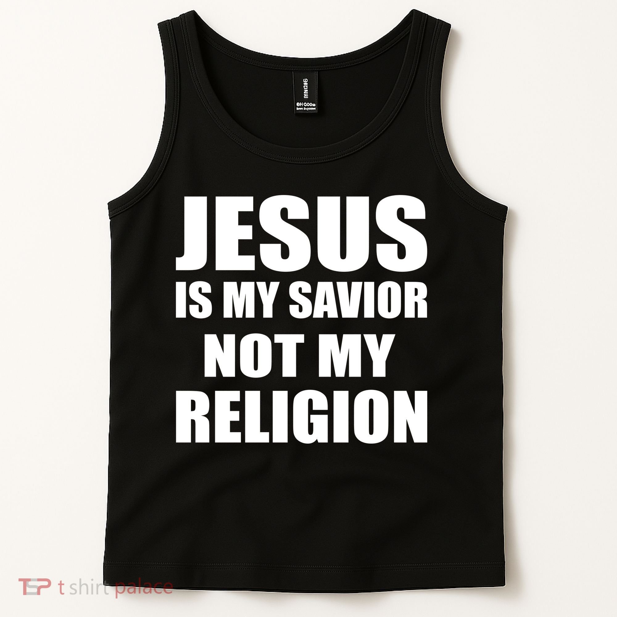 Jesus Is My Savior Not My Religion Tank Top
