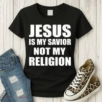 Jesus Is My Savior Not My Religion Women's T-Shirt thumb 3