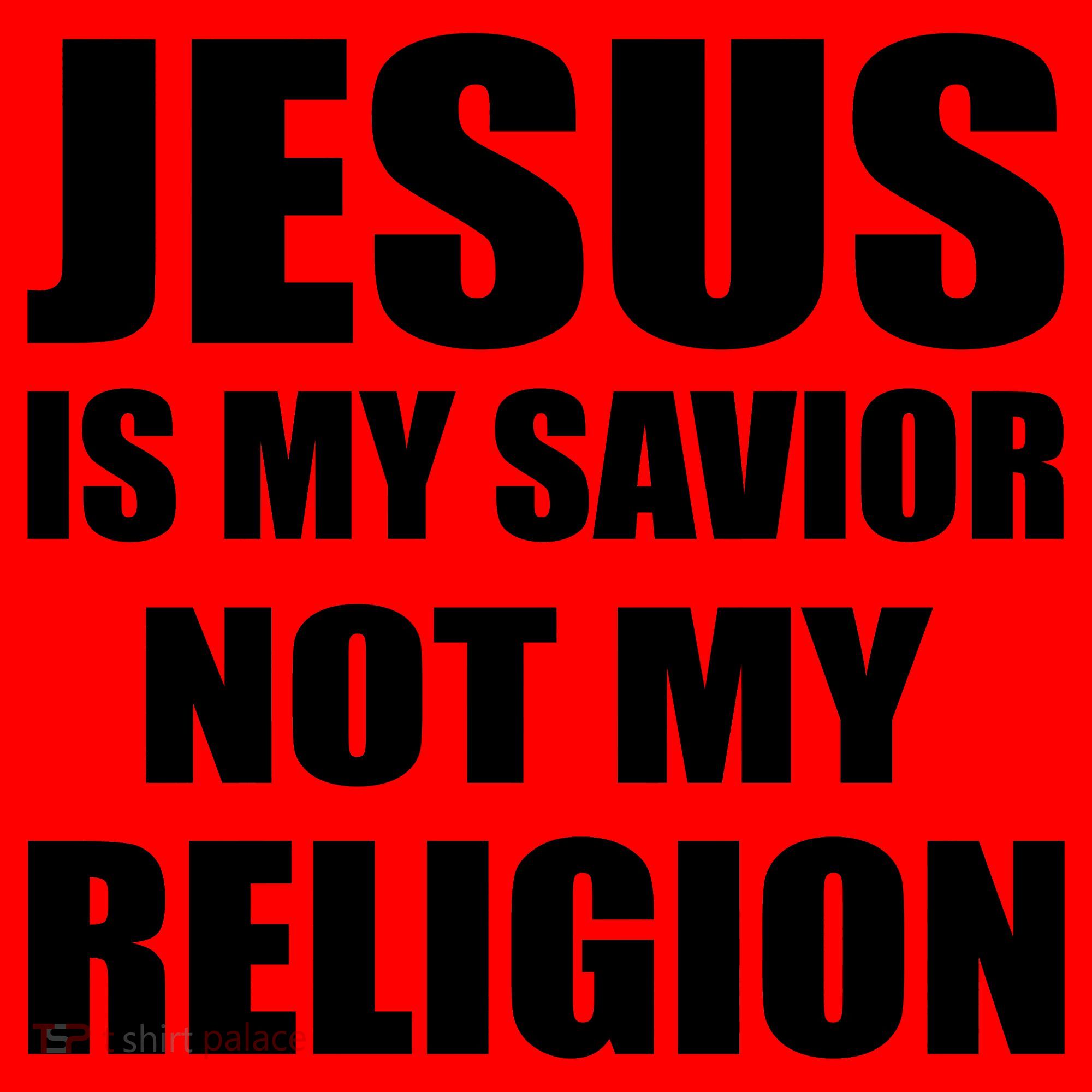 Jesus Is My Savior Not My Religion Santa Hat