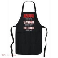 Jesus Is My Savior Not Religion Apron thumb 0