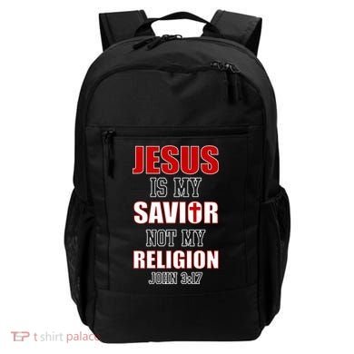 Jesus Is My Savior Not Religion Backpack